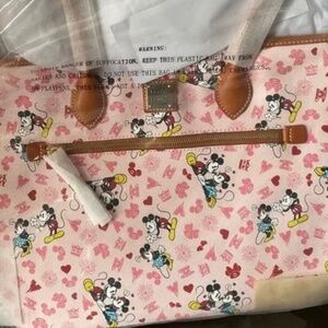 DOONEY and BOURKE MINNIE AND MICKEY VALENTINES TOTE NWT